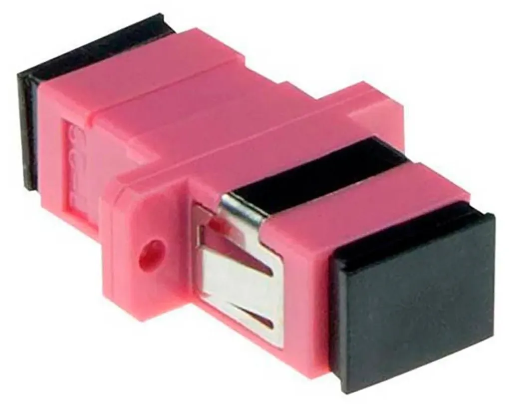 Coupleur Fibre Optique SC-SC Rose ACT EA1025 pour Réseau Multi-vision