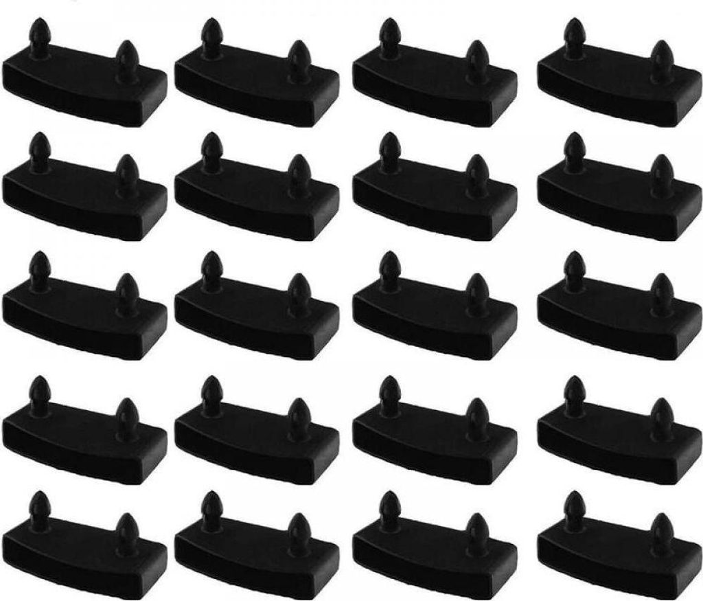 20er-Pack Lattenrostträger 55 mm x 9 mm schwarz Produktbild 