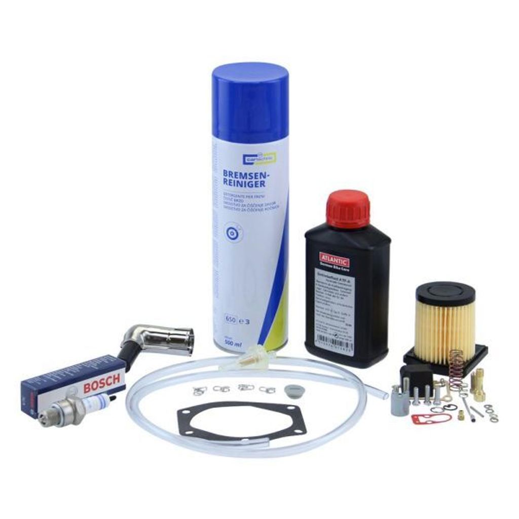 Inspektionsset Hercules Prima 2 4 Dichtung Luftfilter 22mm Zündkerze Bosch W7AC Vergaserdichtsatz Sachs 504/1 505/1