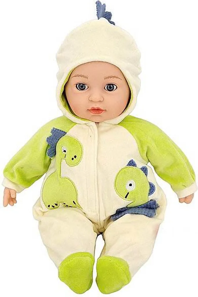 Poupée Bébé qui Parle Français avec Pyjama Dinosaure et Corps Souple