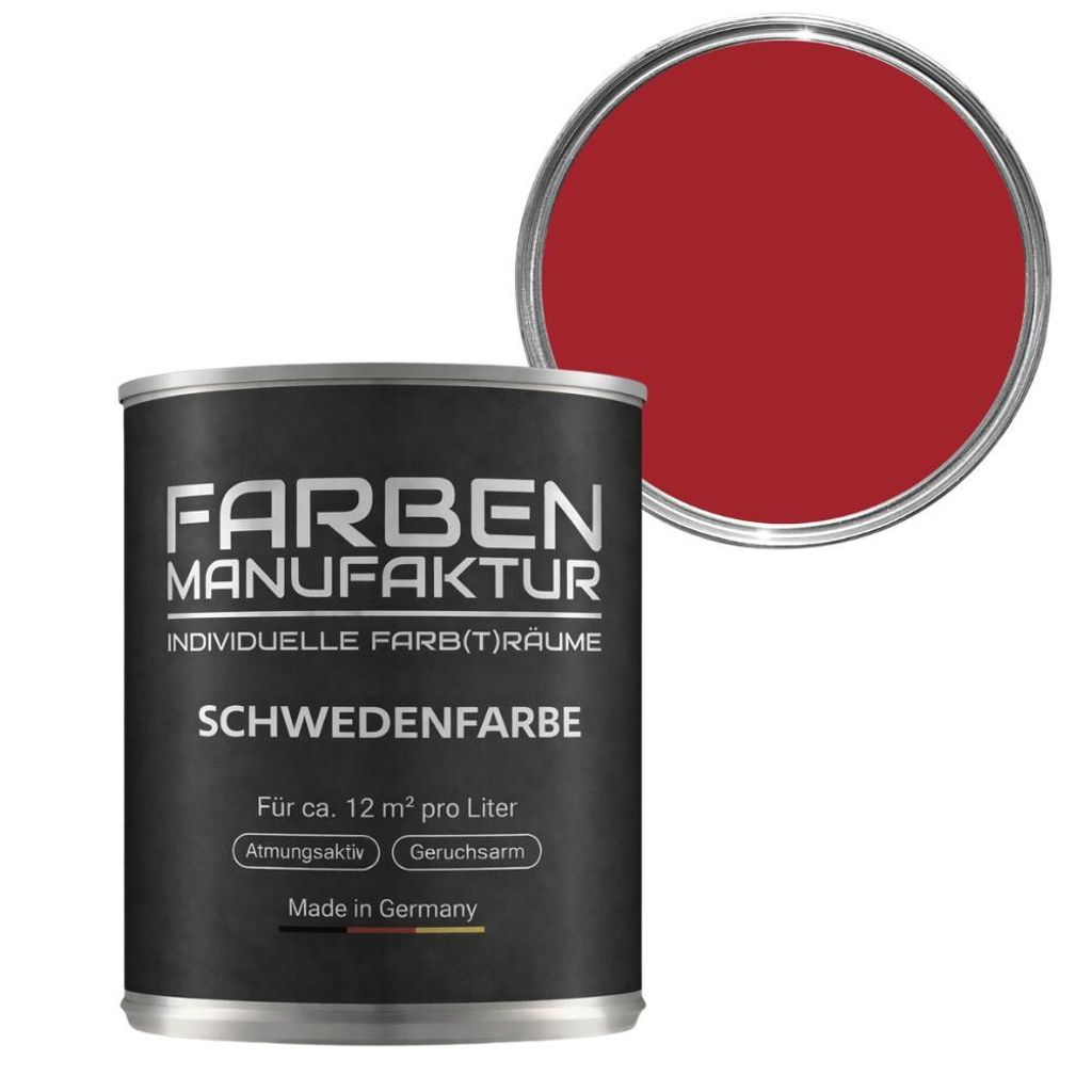 Schwedenfarbe Holzfarbe Holzlack Wetterschutzfarbe deckend Produktbild 