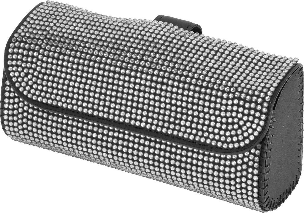 Auto-Sonnenblende Sonnenbrillenhalter mit Autohaken für Auto SUV LKW / Strapazierfähiger Sonnenblenden-Organizer aus Kunstleder / 1 Stück Weiße...