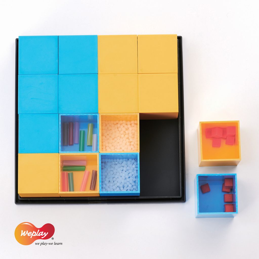 Weplay KT5001 Sound Blocks Geräuschklötze gelb / blau, blau/gelb