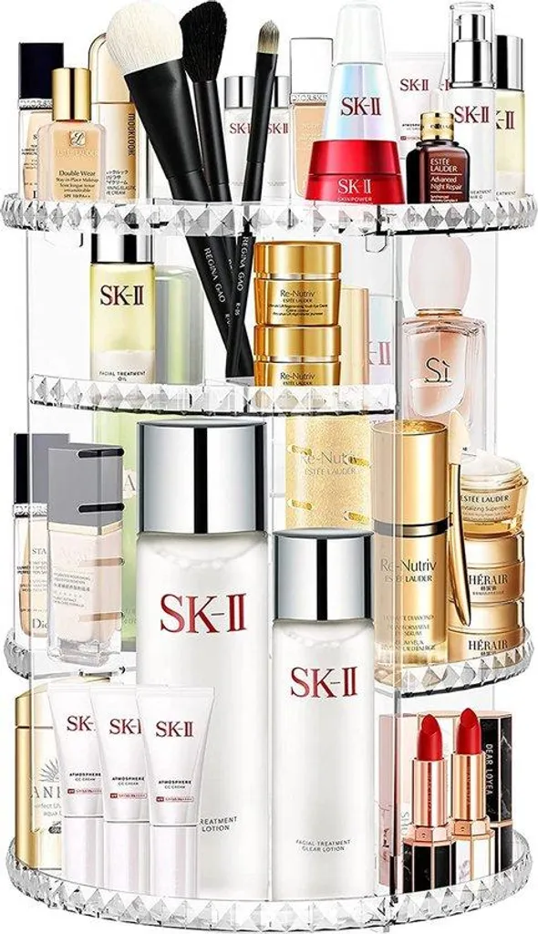 Organisateur de maquillage acrylique, présentoir cosmétique à tiroirs