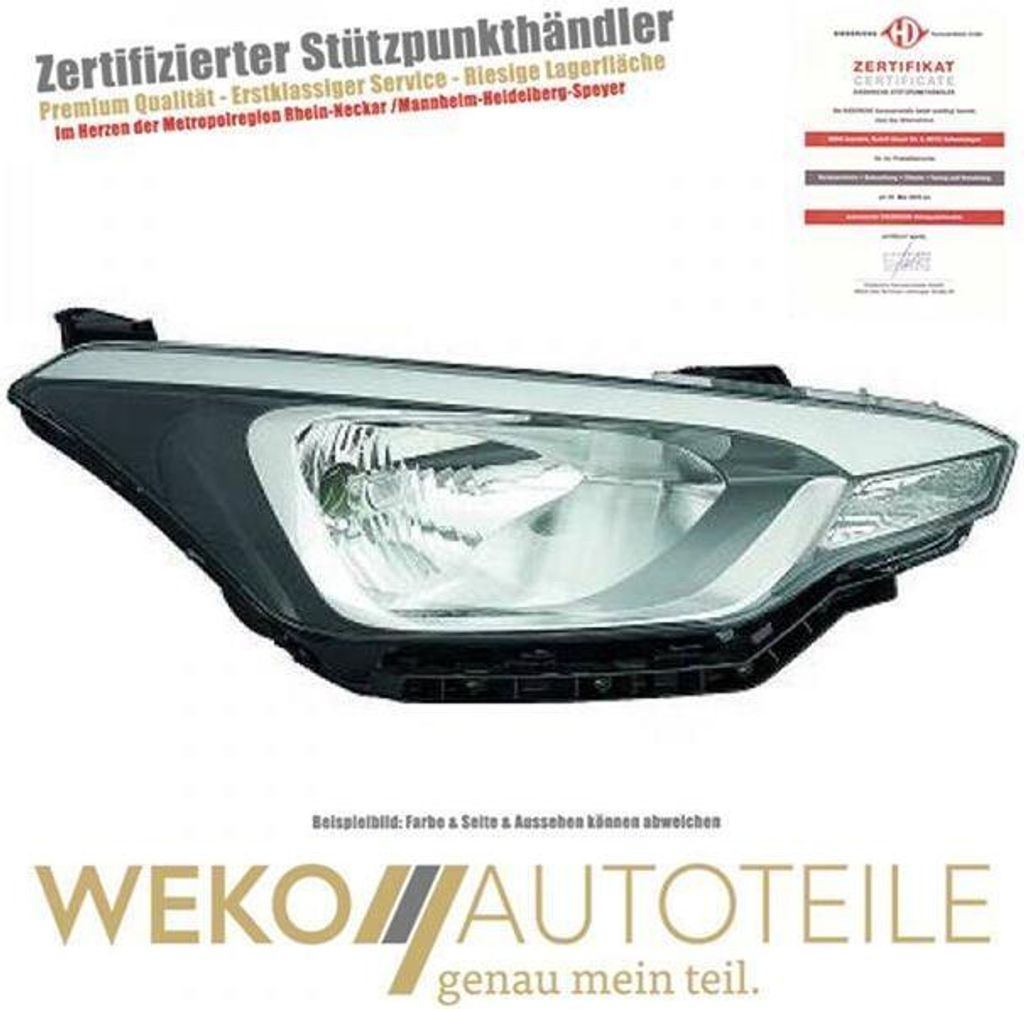 Scheinwerfer links DIEDERICHS 6807083 für HYUNDAI
