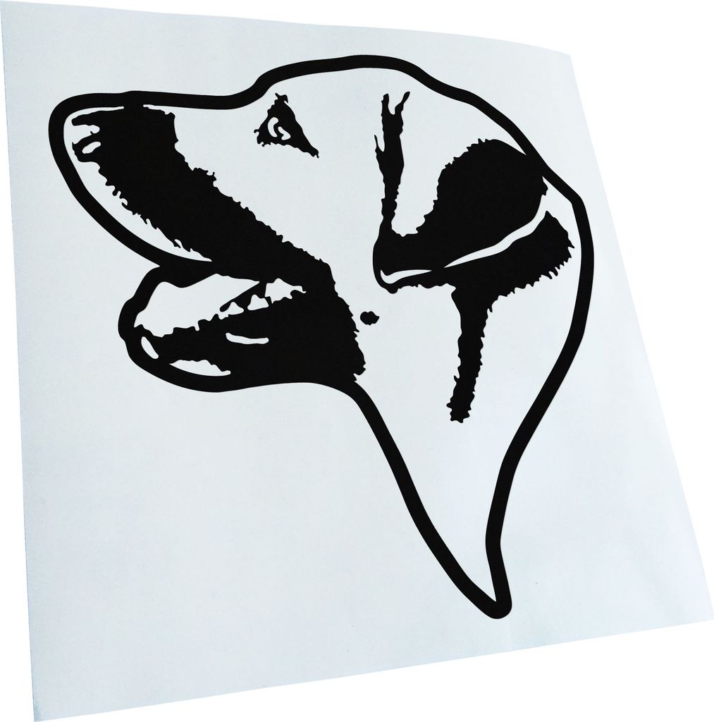 Kiwistar - Autoaufkleber - Chinook Hund - Schwarz - 40x40cm - Aufkleber für Auto, Laptop, Fahrrad, LKW, Motorrad mehrfarbig JDM Decal Racing