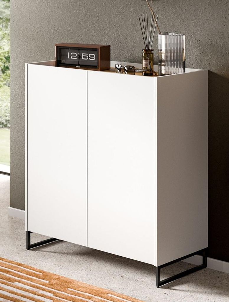 Drive Schuhschrank 2 Türen weiß.