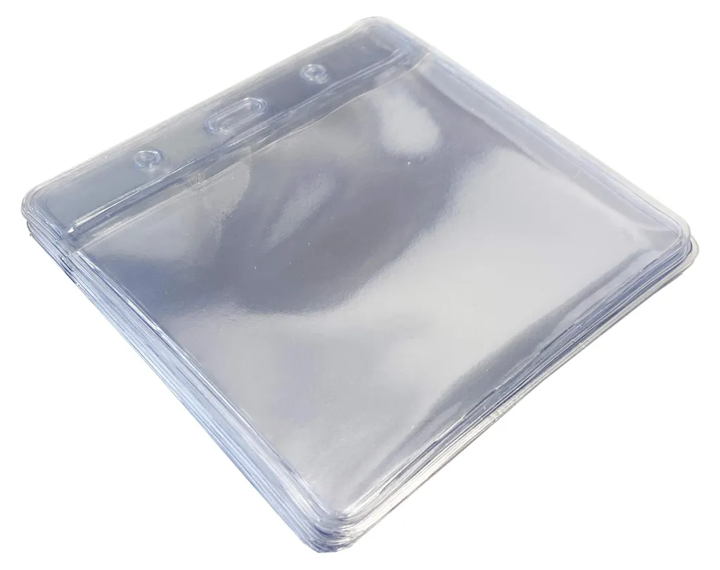 Porte-carte pour événementiel et salon avec cordon plastique lot de 10