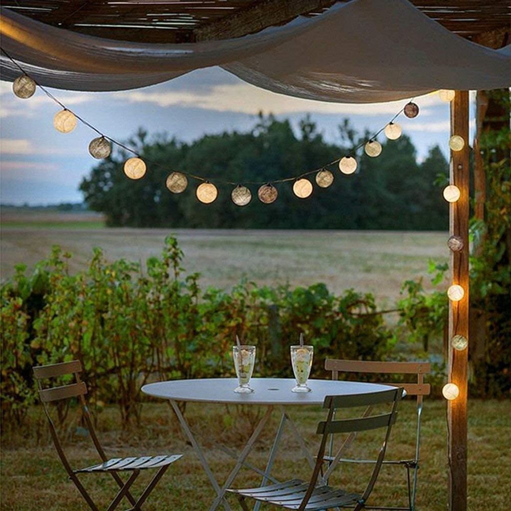 Cshare Lichterkette 3M 20LED Kugel - Batteriebetrieben Mit Timer IP65