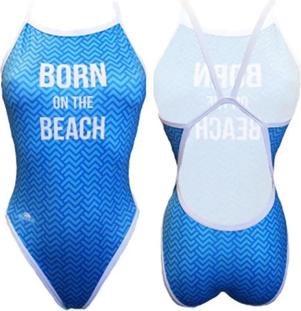 Turbo Revolution Born On The Beach Badeanzug Blau 3XL Damen Blau 3XL