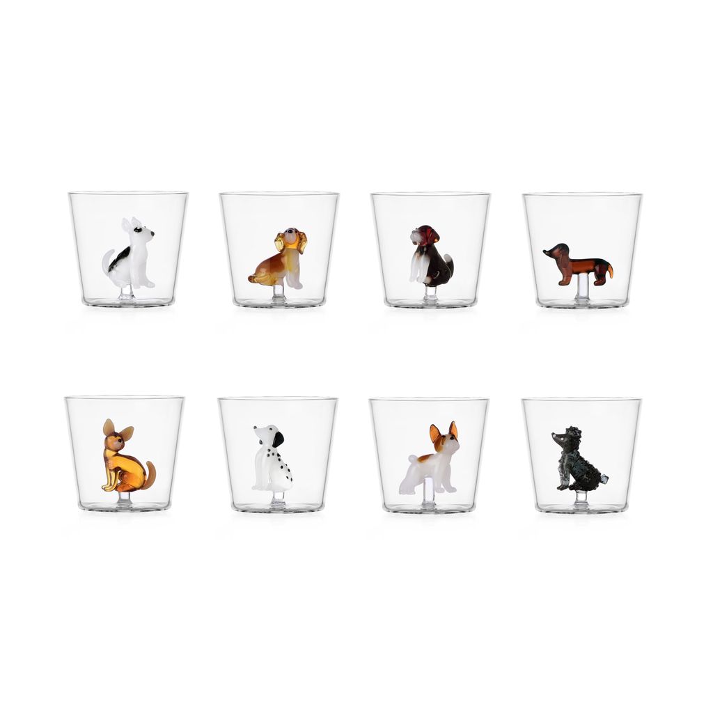 Ichendorf - Set mit 8 Wassergläsern - HUNDE - Design von Produktbild 