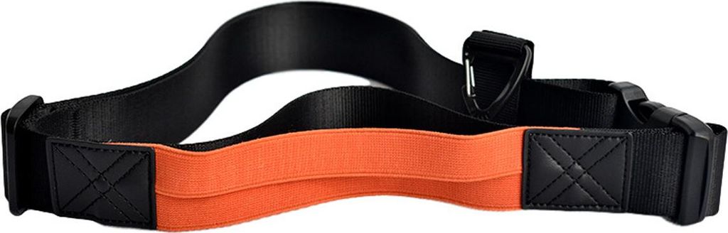 Magic Belt Kamera-Hüftgurt - Verstellbarer Fotografie-Gürtel für Kamera & Zubehör, Orange-Schwarz (Lang)