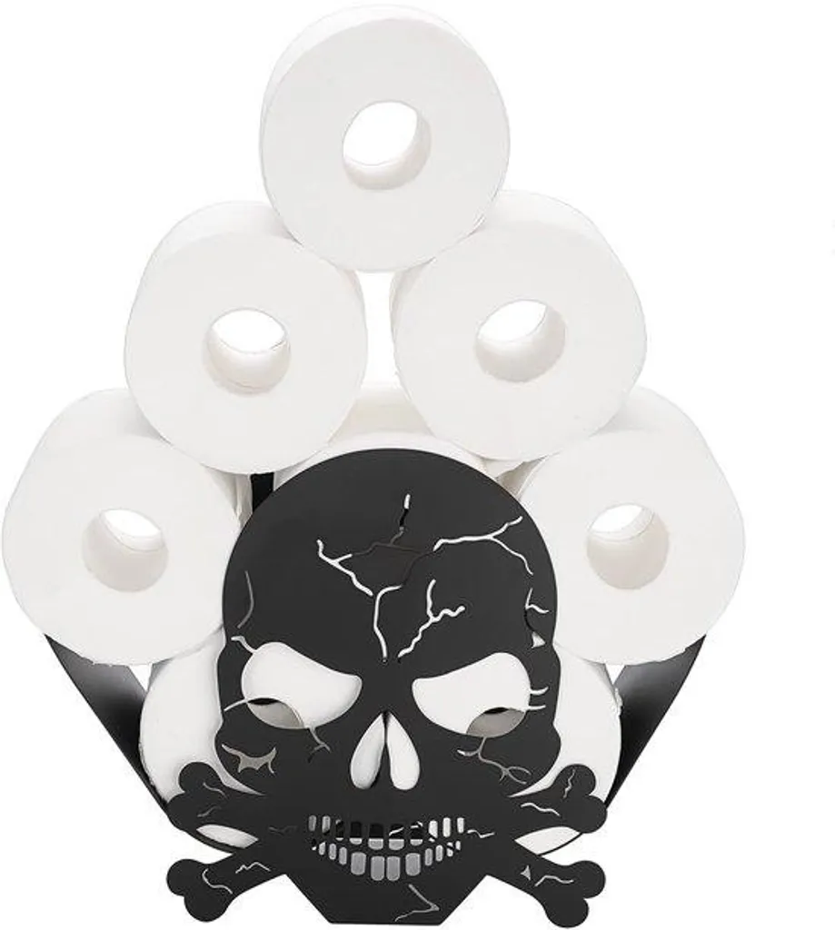 Support papier toilette mural design escargot en métal noir mat robuste