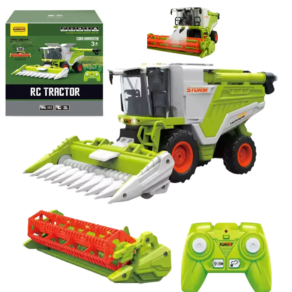 Tracteur RC 6 canaux 1:24 COIL Moissonneuse avec effets son et lumière