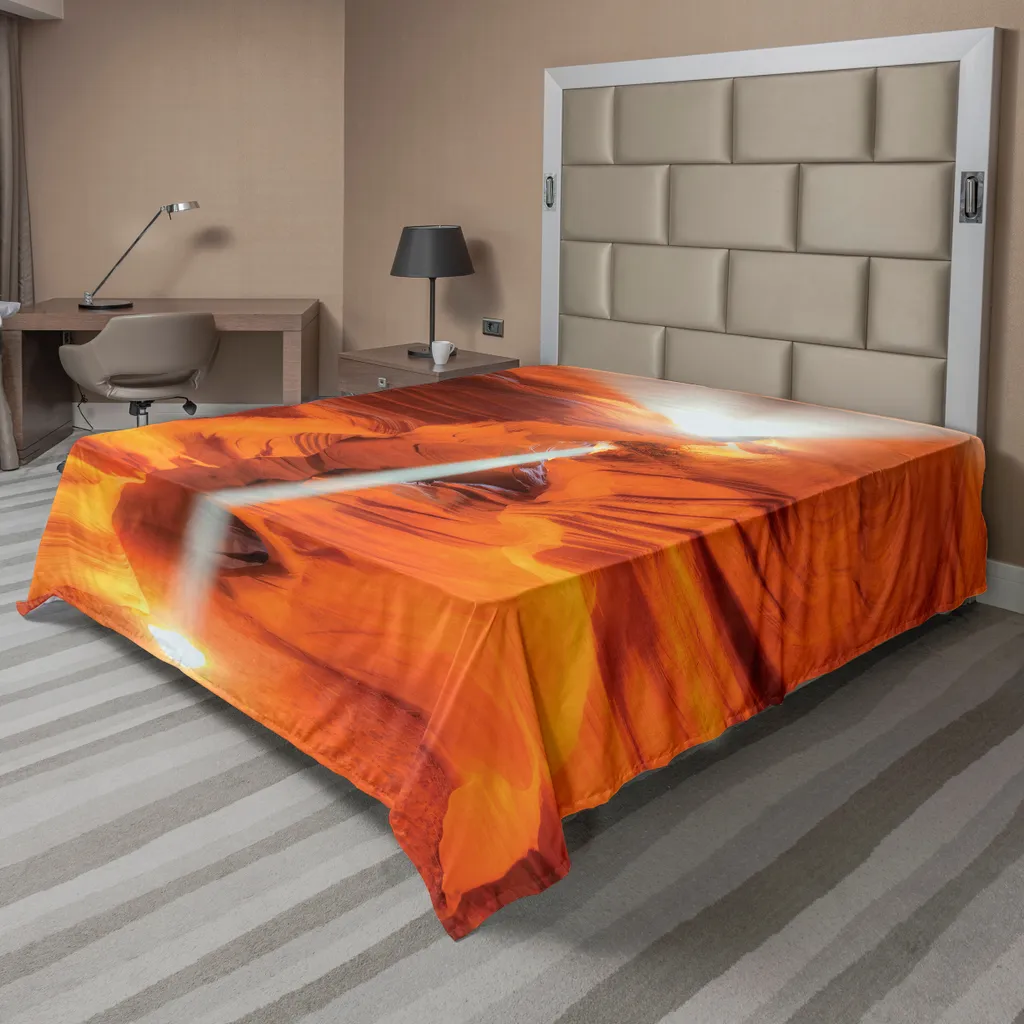 Drap de lit doux et confortable motif Nature Spirituelle 275 x 260 cm