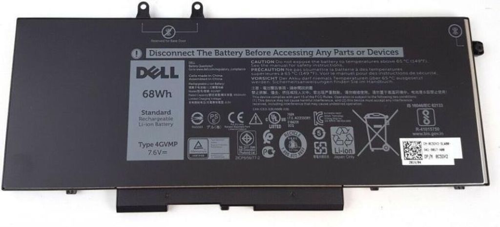 DELL C5GV2, Akku, DELL, Inspiron 15 7000 (7591) 2-in-1 Latitude 5400 Latitude 5500 Precision 3540
