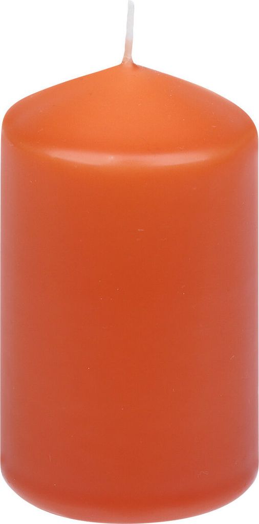 Stumpenkerzen Dunkelorange 80/47 mm, 14 Stück Steinhart Produktbild 
