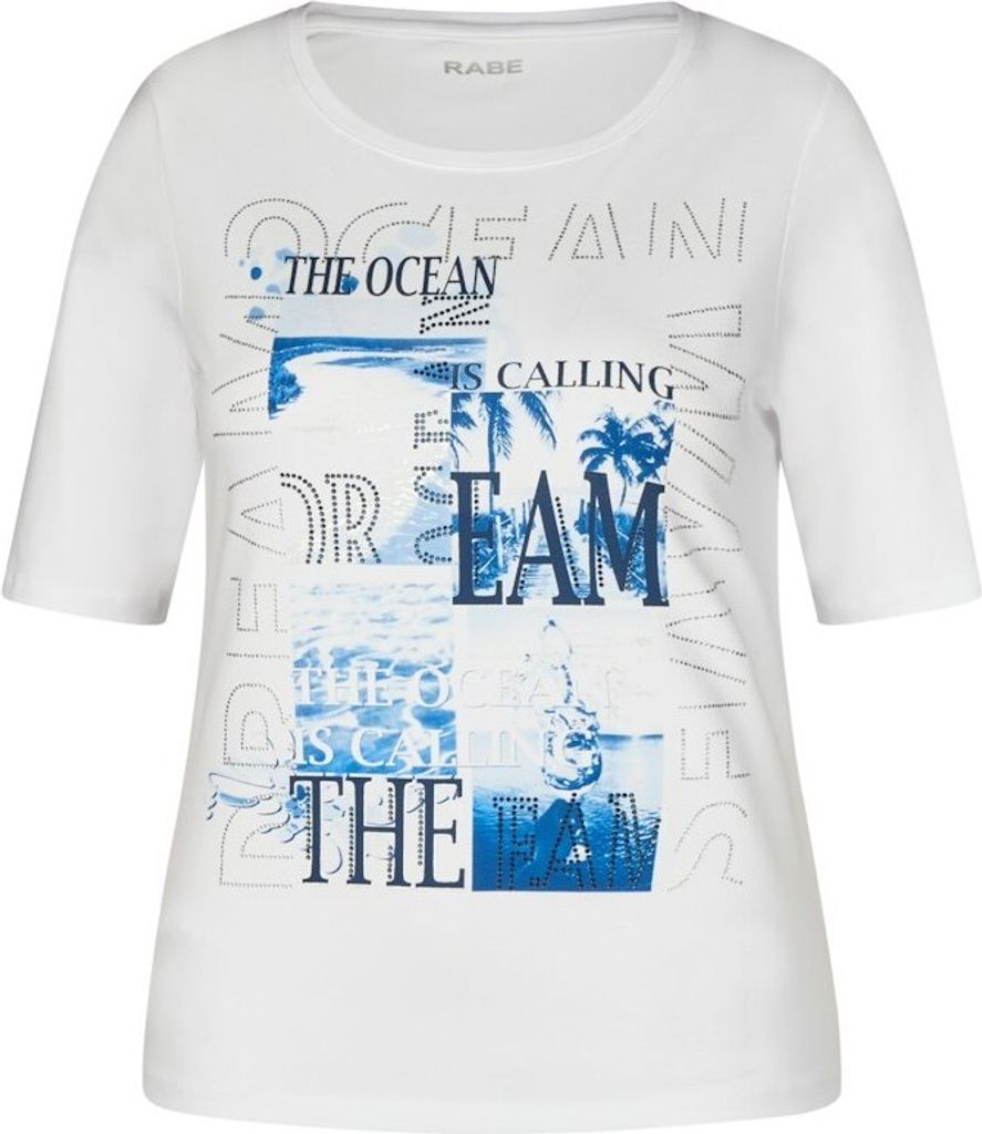 Rabe T-Shirt in Weiß 3309