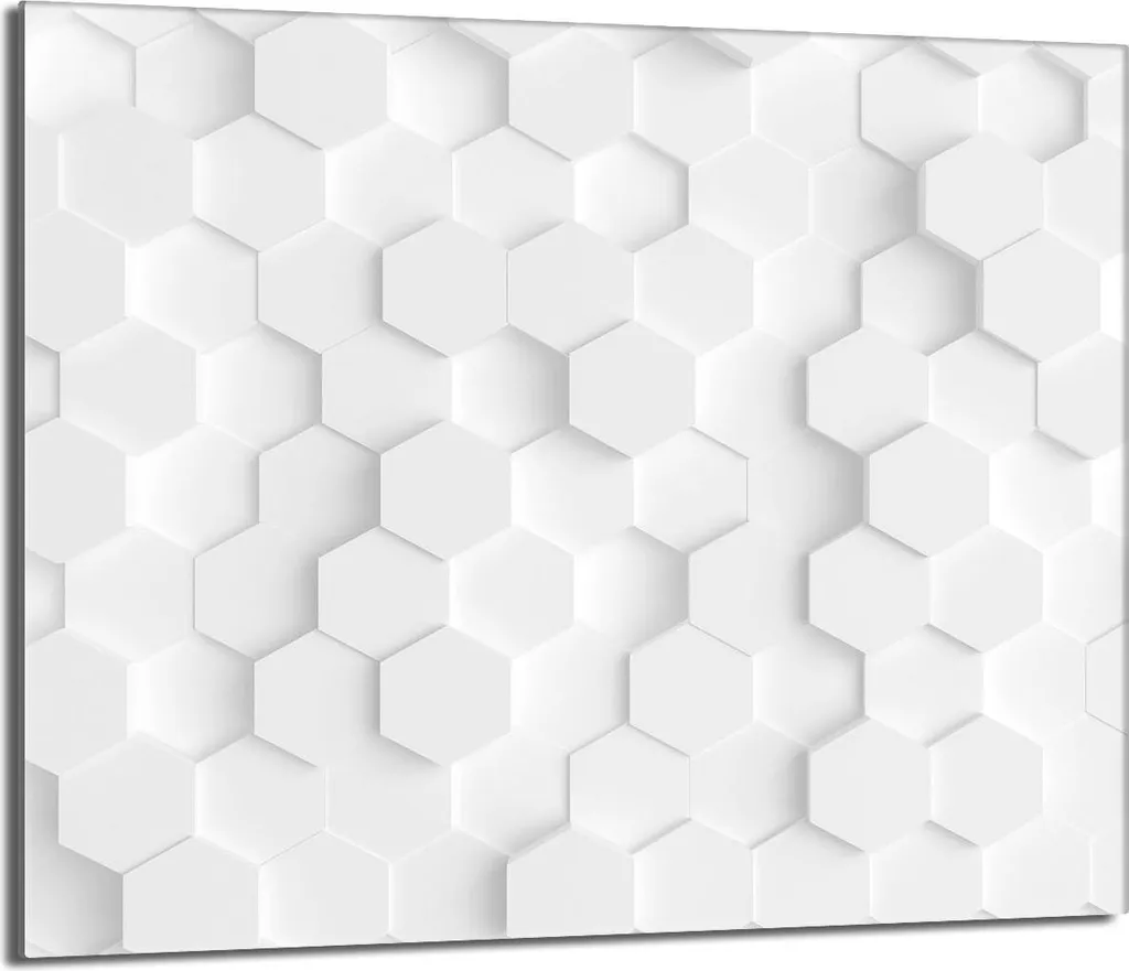 Tagliere in Vetro 60x52 per Piano Cottura | Copri Fornelli Bianco Robusto