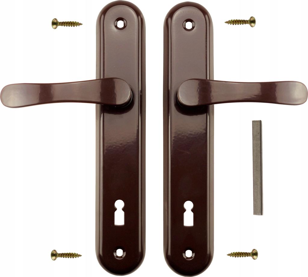 Türdrücker Türbeschlag FEINZ Modell 90 - Braun Biscotti - Hochwertige Verarbeitung - Modernes Design
