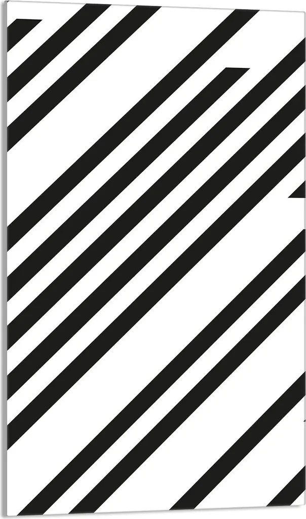 Piastra Copri Fornelli 30x52 Design a Strisce | Paraspruzzi in Vetro