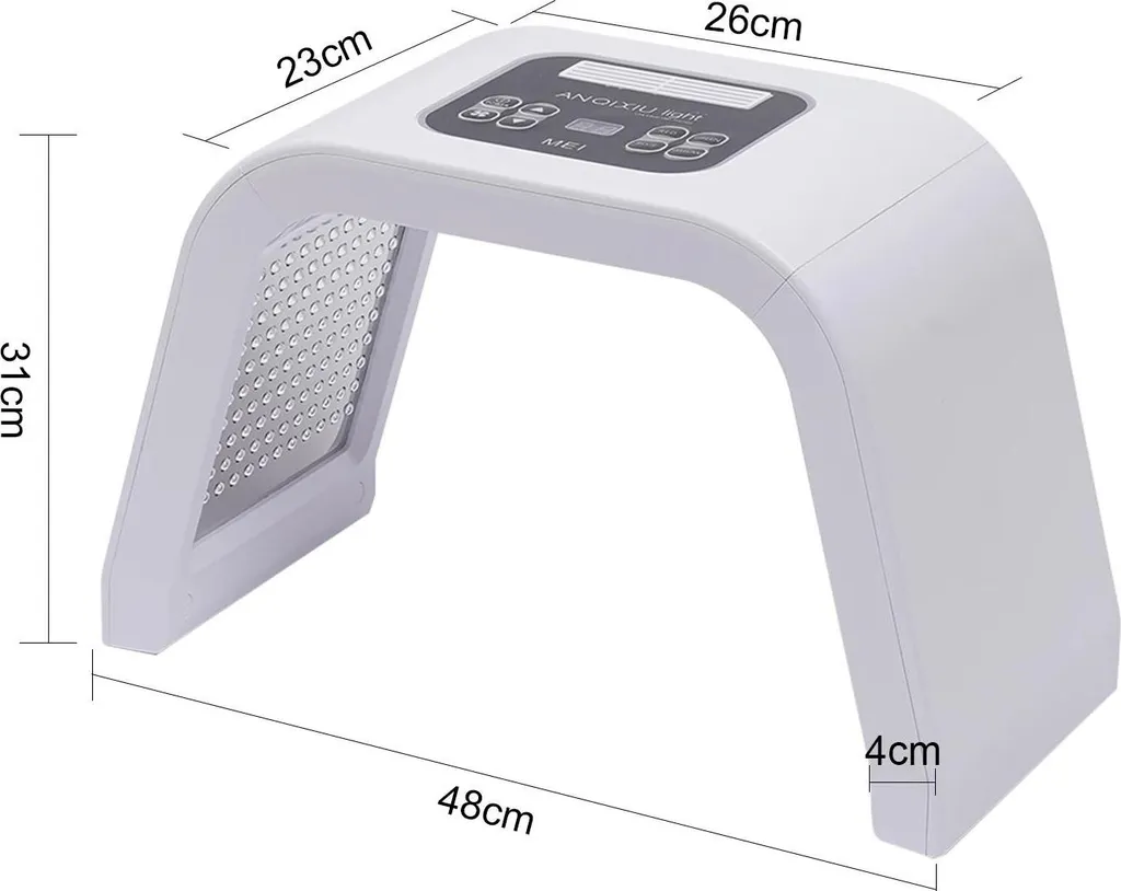 Masque LED visage 7 couleurs avec luminothérapie régénérante PDT - 2