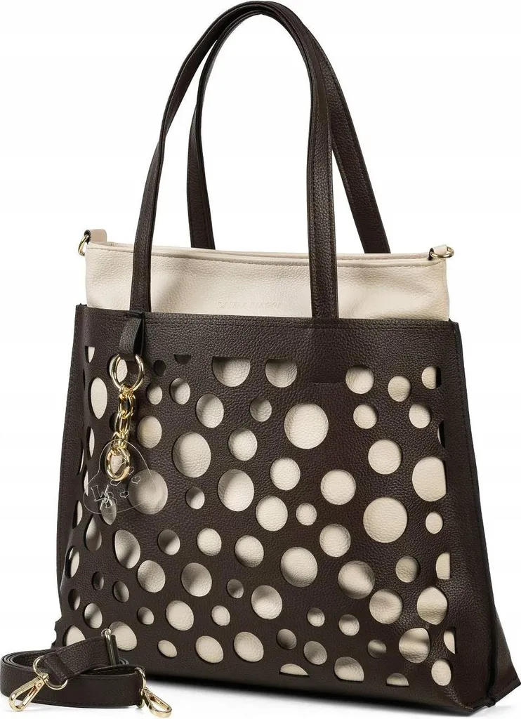 Borsa Laura Biaggi Beige Spaziosa | Ideale per Lavoro e Shopping - 2