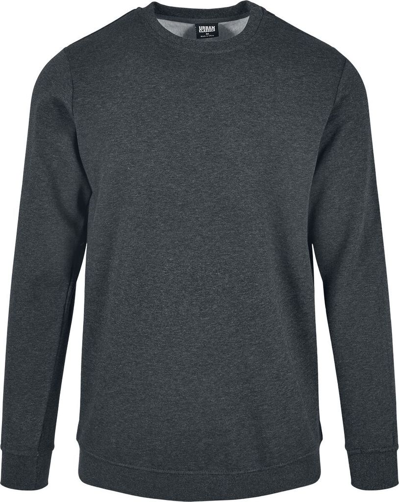 Urban Classics Sweatshirt Herren Basic Terry Crew dunkelgrau meliert 4XL