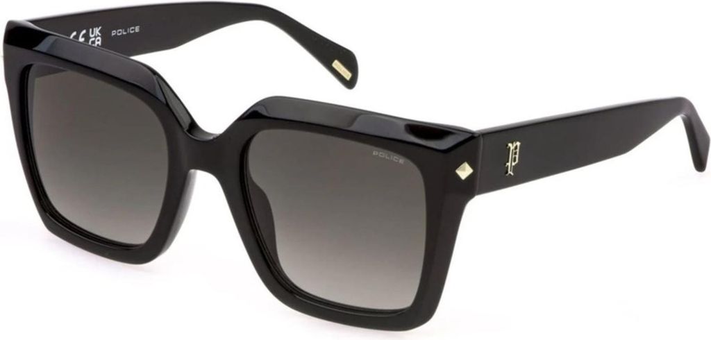 Police SPLR26E Nero lucido 53/21/140 Damen Sonnenbrillen