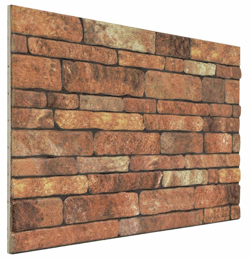Wandpaneele 10 pcs Braun und Weiß 100 x 50 cm EPS-Schaum