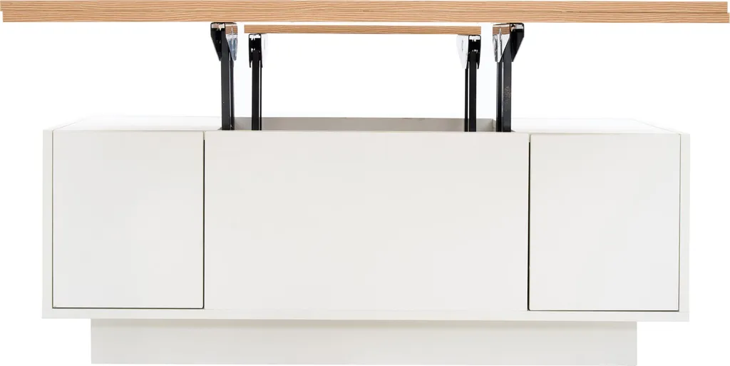 Table Basse Salon pour Manger et Travailler avec Plateau Réglable