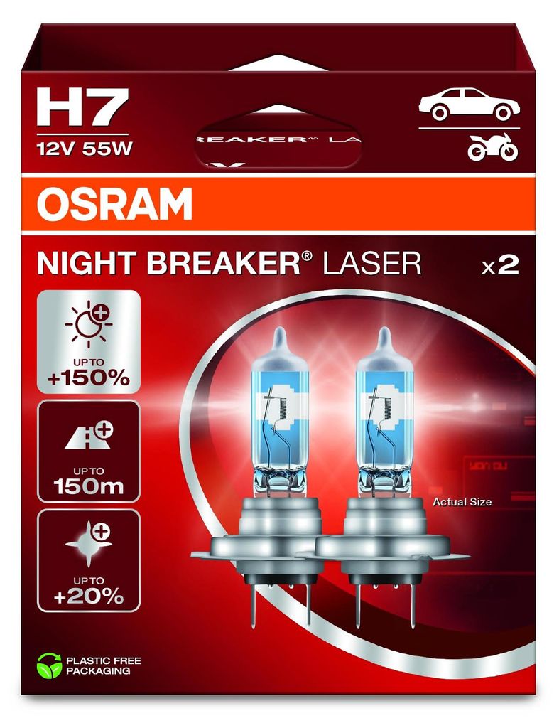 OSRAM H7 Night Breaker Laserové žiarovky 12V 55W PX26d - v Obrázok produktu 