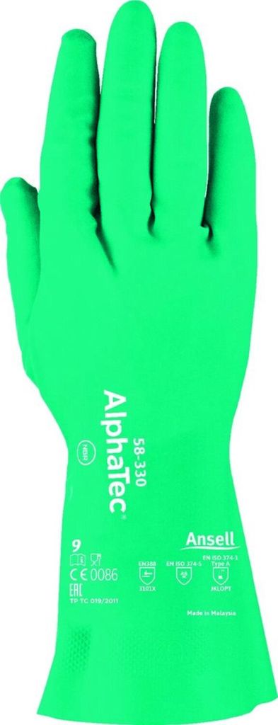 Ansell Handsch. AlphaTec 58-330,Nitril, grün, Gr. 11 Produktbild 
