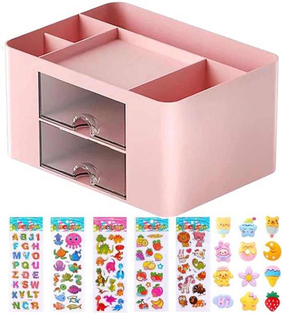 Büro-Organizer mit mehreren Funktionen - Raumsparend und praktisch - Ein Stück - Rosa