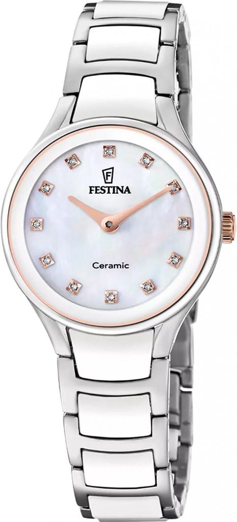 Festina F20752/8 Uhr Damenuhr kratzfestes Keramik weiß