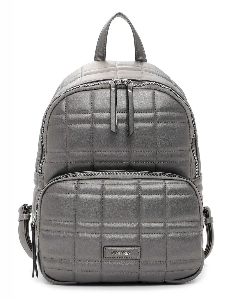 Sac à dos City Backpack Hilary confortable pour dos sensible argenté
