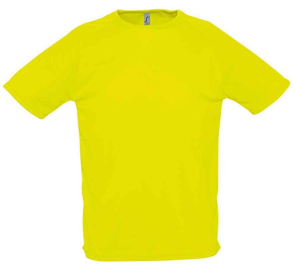 SOLS - "Sporty" T-Shirt für Herren Raglanärmel LT2546 (S) (Neon-Gelb)