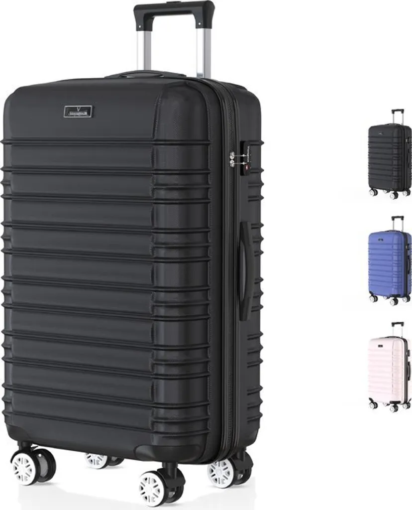 Voyagoux® AVALON Nero: La Valigia 39L più Chic per il tuo Weekend