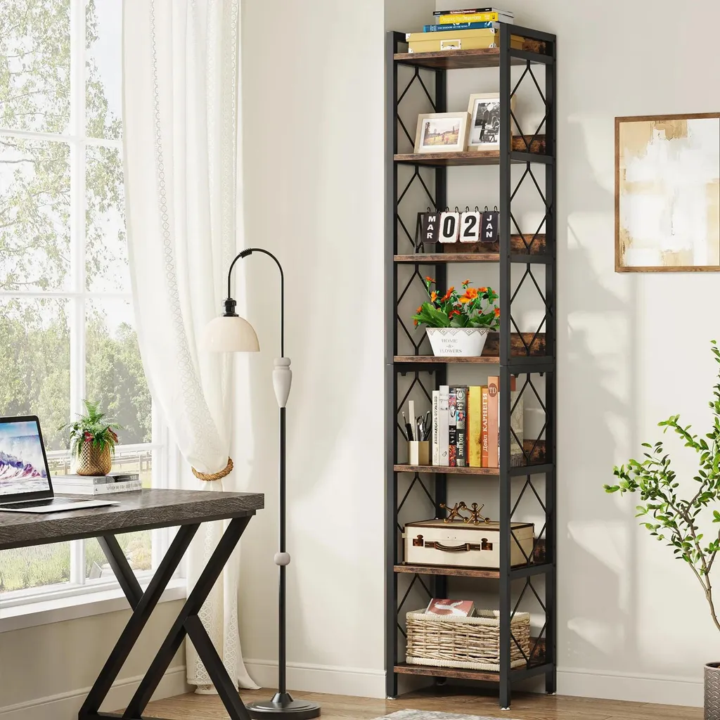 Petite bibliothèque étroite 200 cm : la solution rangement compact - 4