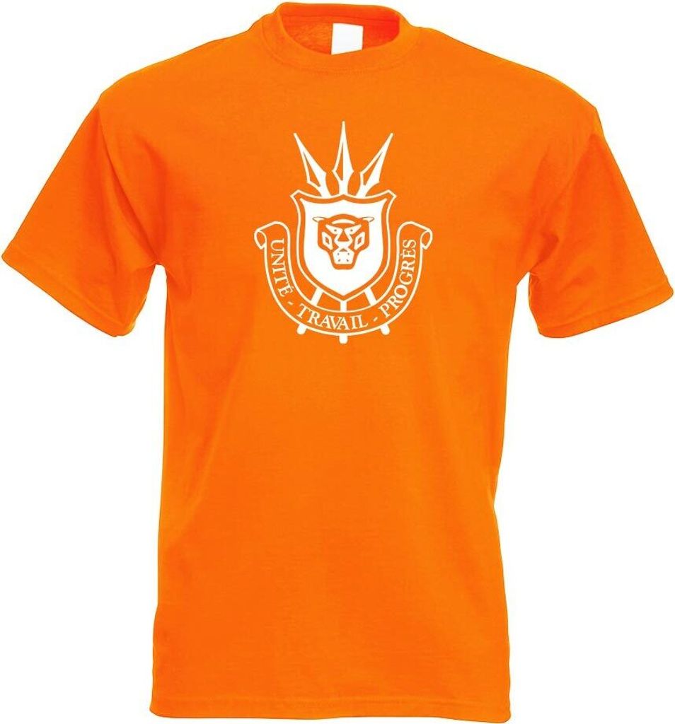 Kiwistar - T-Shirt - orange - Burundi Wappen Motiv Bedruckt Funshirt Design Print - mit Motiv Bedruckt - Funshirt Design - Sport - Freizeit - Herre...