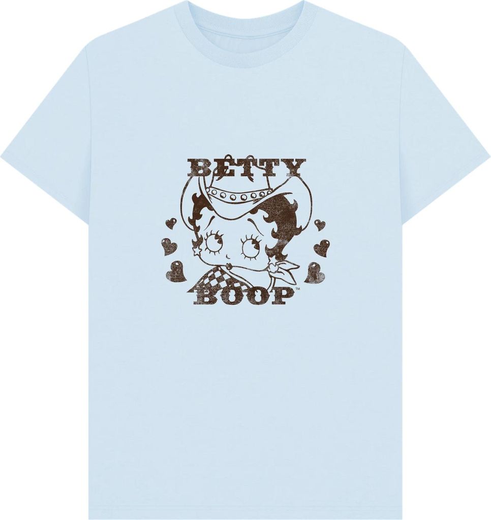 Betty Boop - T-Shirt für Herren/Damen Uni PN1272 (XXL) (Hellblau)