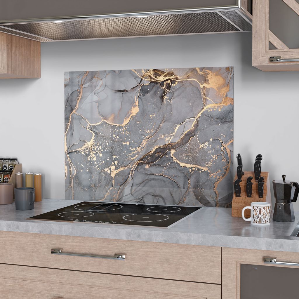 DEQORI Küchenrückwand Glas 80x60 cm 'Elegantes Produktbild 2