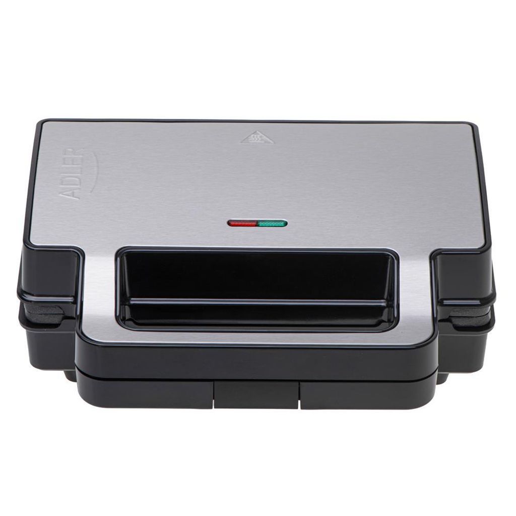 ADLER AD 3015 Sandwichtoaster – 850 Watt Mit Antihaft-Beschichtung & Kontrollleuchte