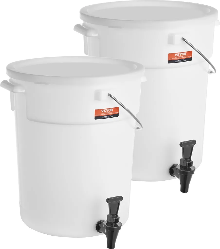 Pack de 2 Distributeurs de Boissons 19L avec Robinet pour Buffet - 10