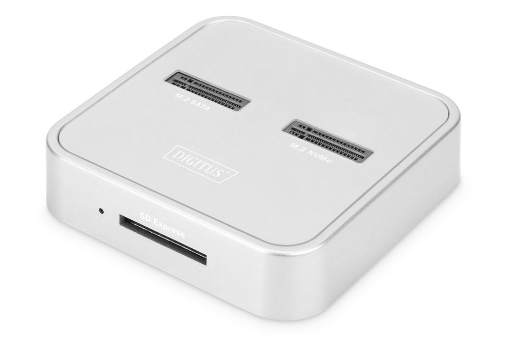 DIGITUS M.2 NVMe+M.2 SATA SSD DockingStation SD-Exp.Kartenle