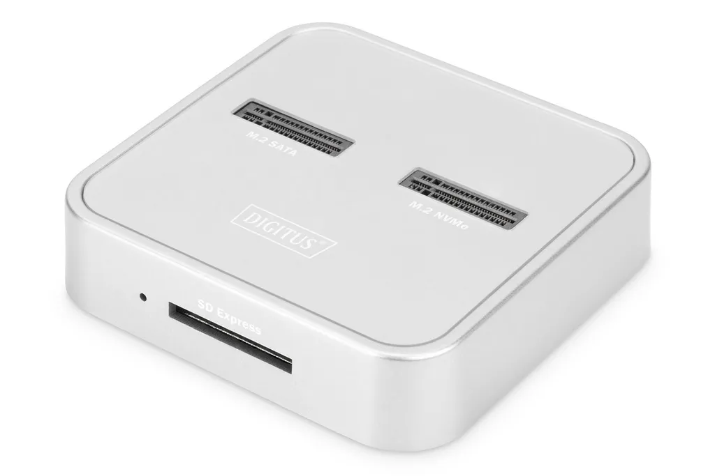 Station d'accueil DIGITUS M.2 NVMe et SATA SSD avec lecteur SD Express