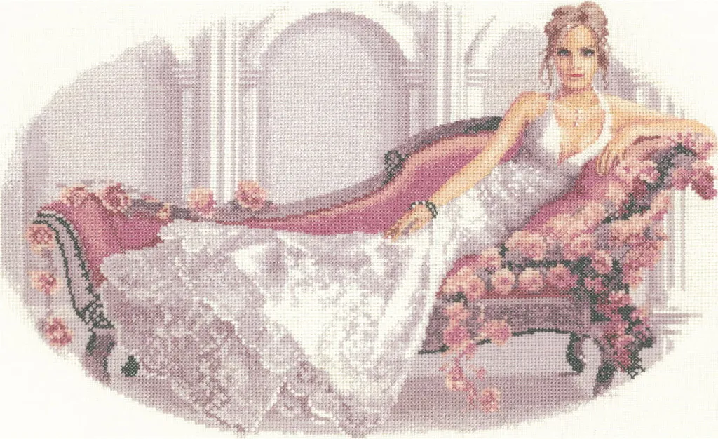 Décoration Murale Brodée Heritage Abbi Kit Point de Croix 40x23cm