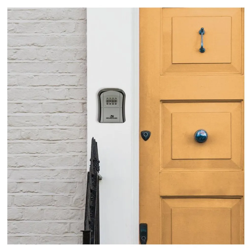 Boîte à clés robuste en métal IG006 avec code et clapet de protection - 9
