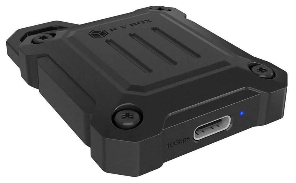 ICY BOX IB-1601MP-CU31, SSD-Gehäuse, M.2, M.2, 10 Gbit/s, Hot-Swap, Schwarz