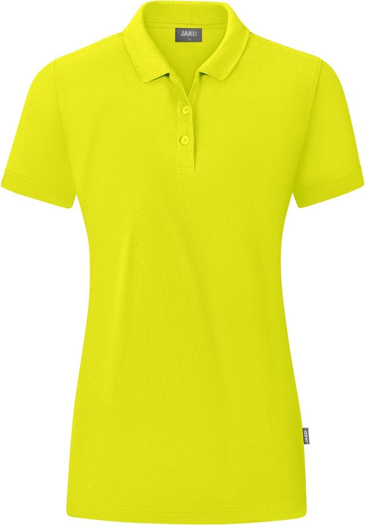 JAKO Damen Polo Organic, Farbe:lime, Größe:38